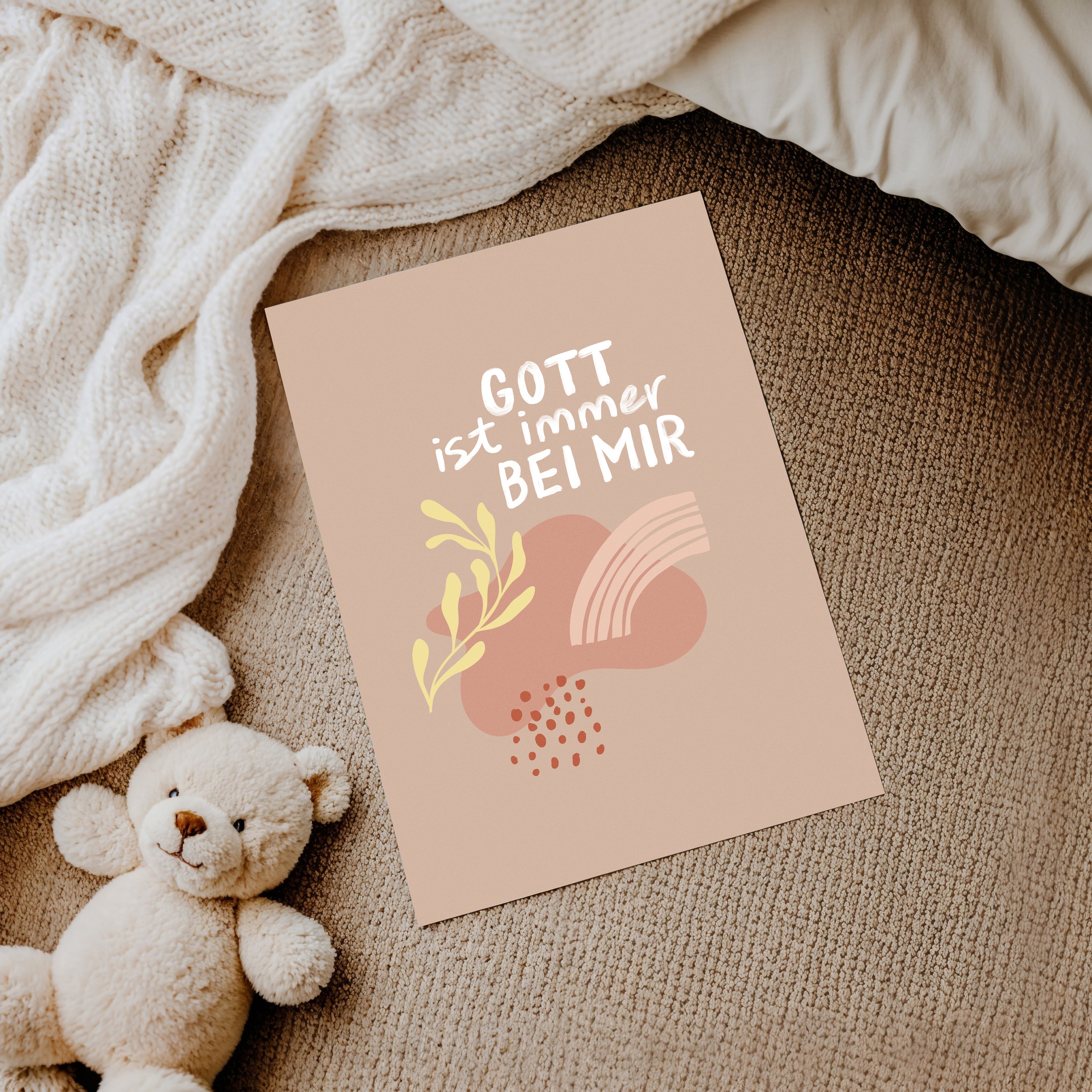 Gott ist immer bei mir – Kids Poster A3