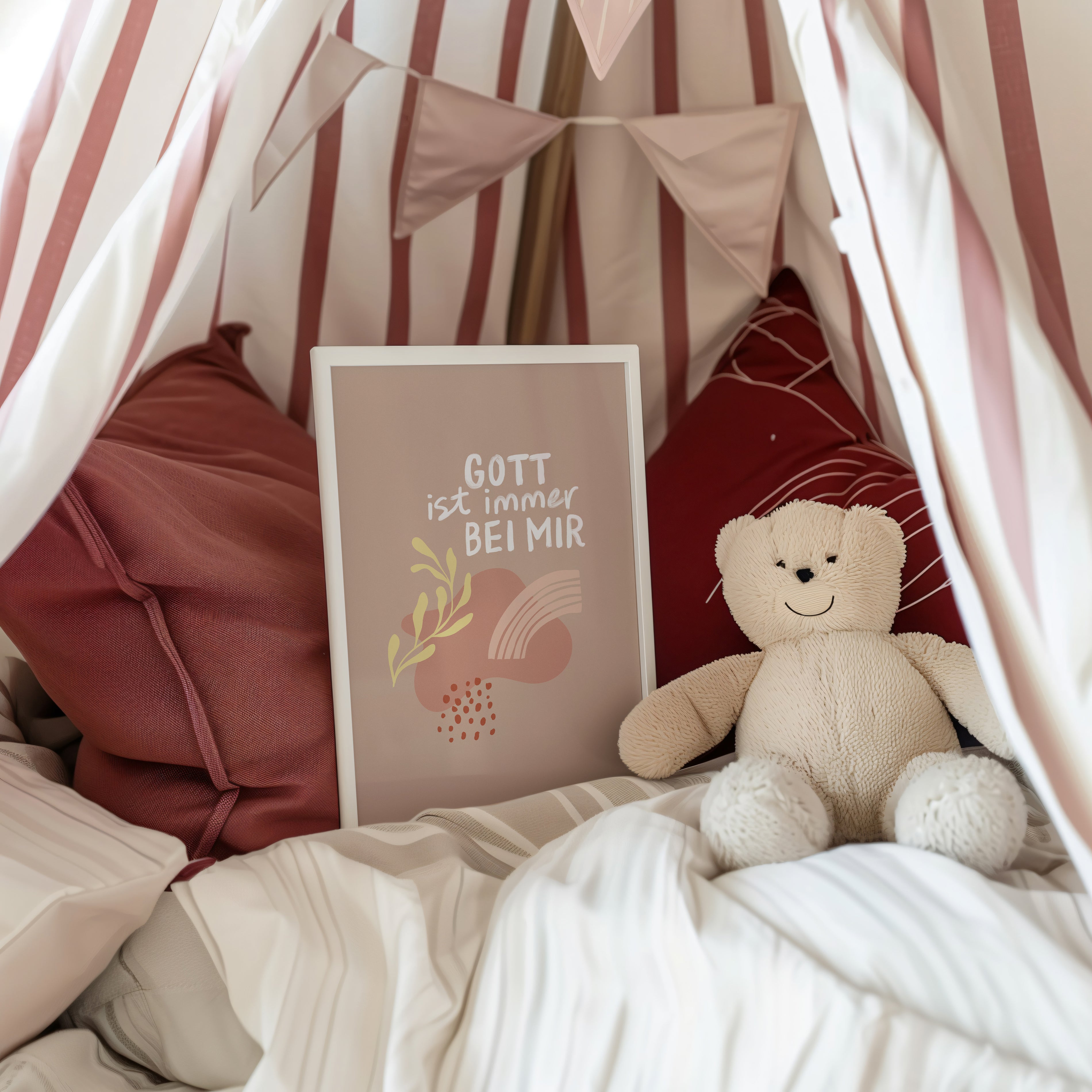 Gott ist immer bei mir – Kids Poster A3