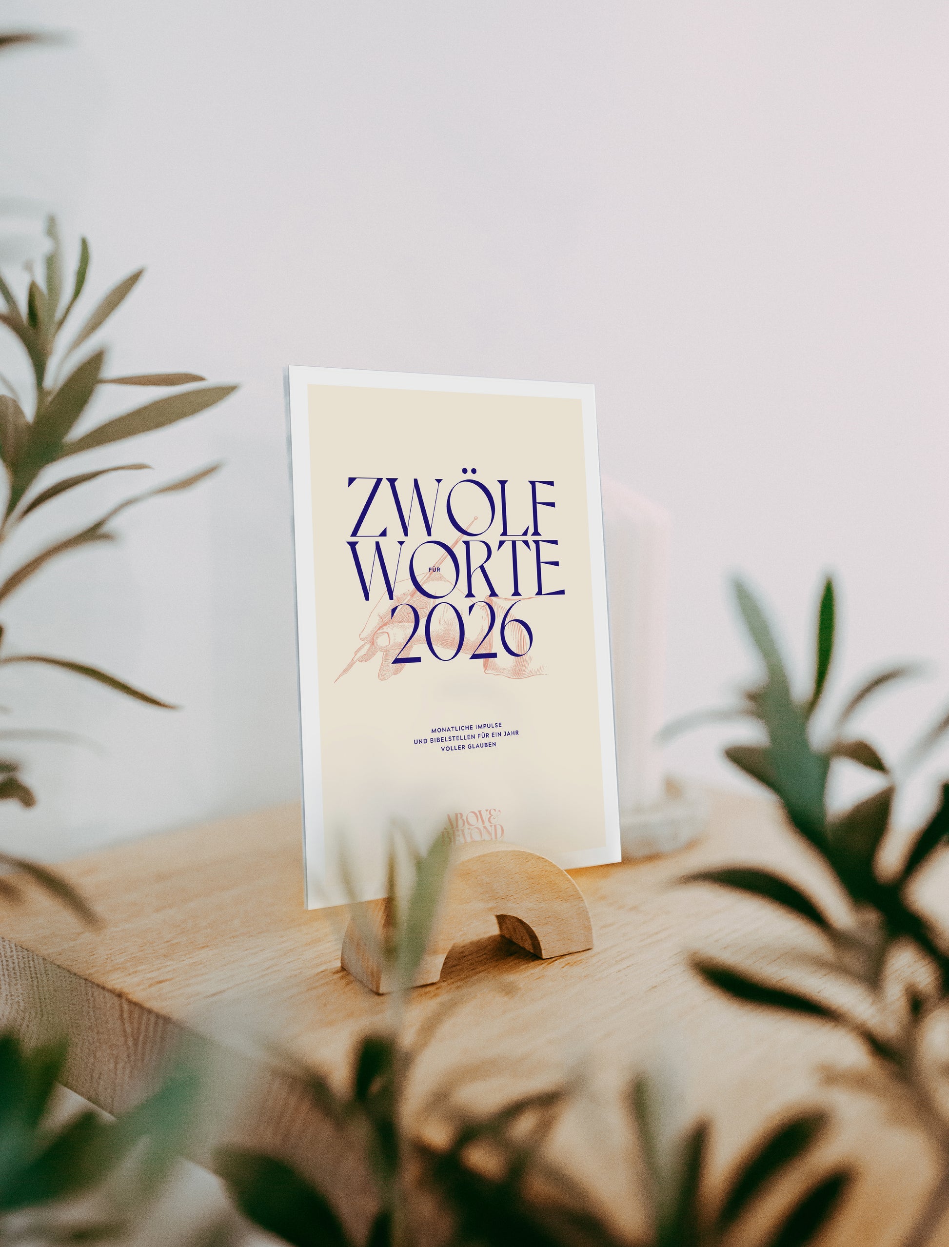 12 Worte für 2026 – Postkartenkalender