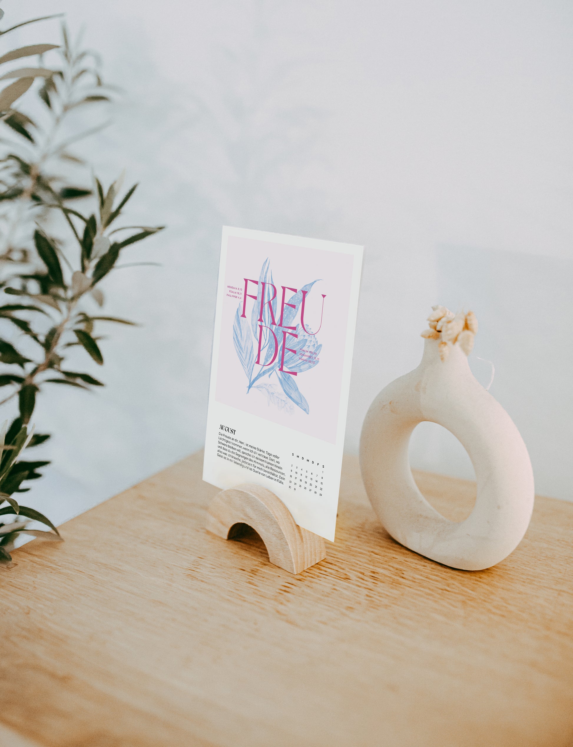 12 Worte für 2026 – Postkartenkalender