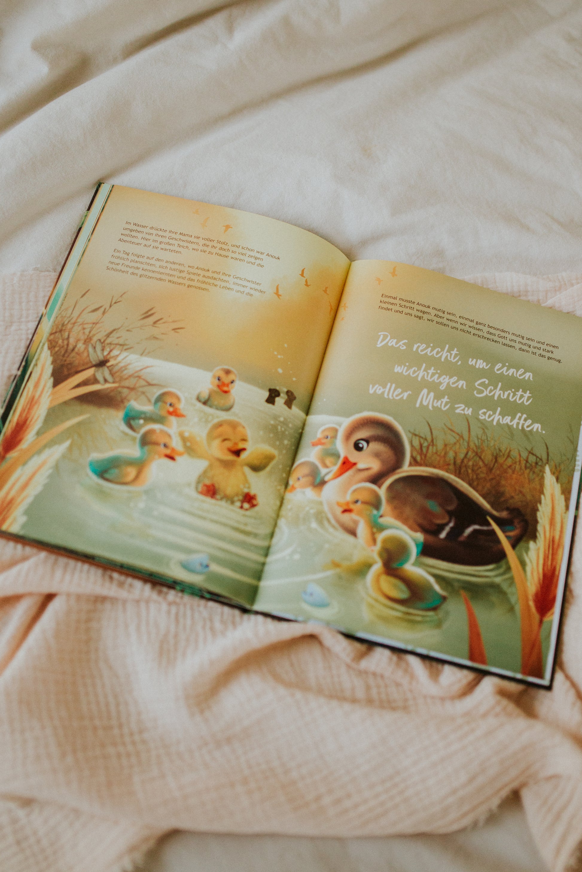 Sei mutig, kleine Ente