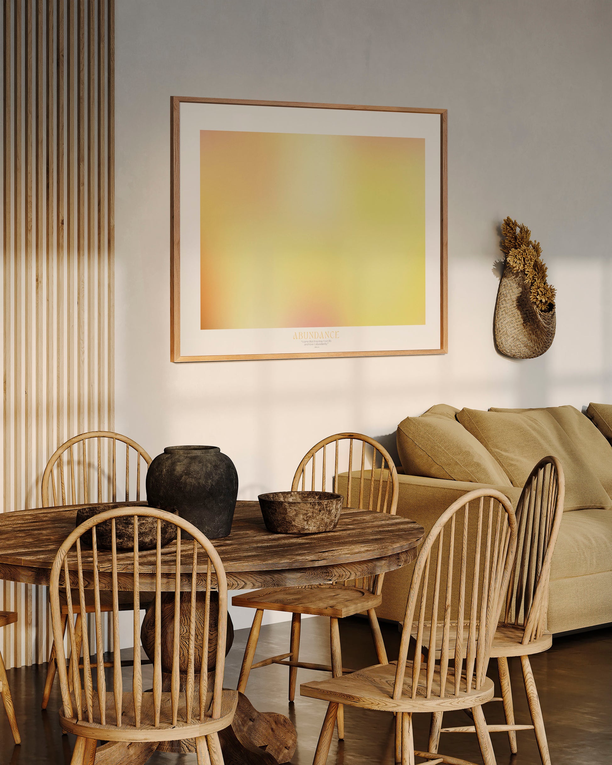 ABUNDANCE – Gerahmtes Wandbild 119 x 84 cm