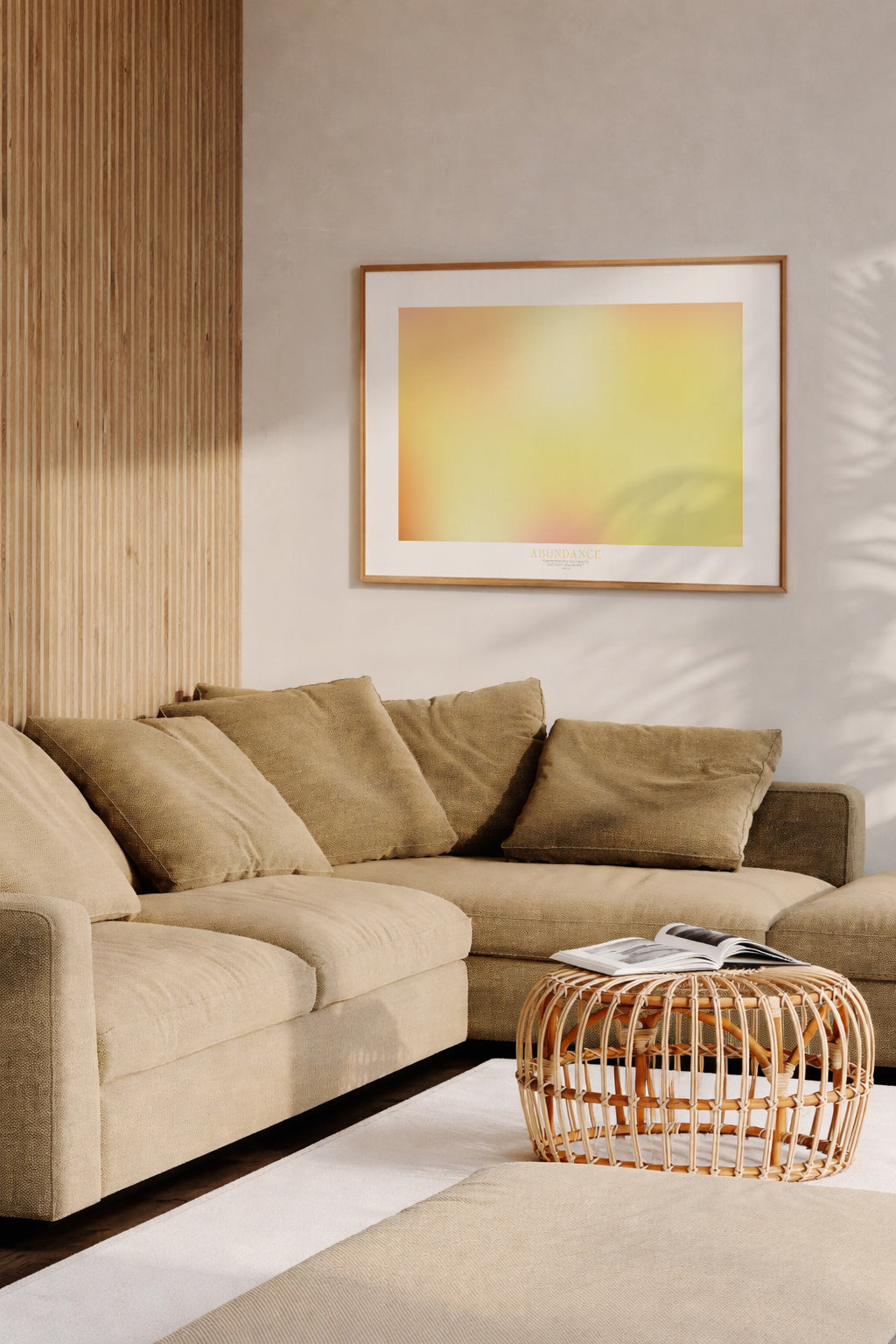 ABUNDANCE – Gerahmtes Wandbild 119 x 84 cm