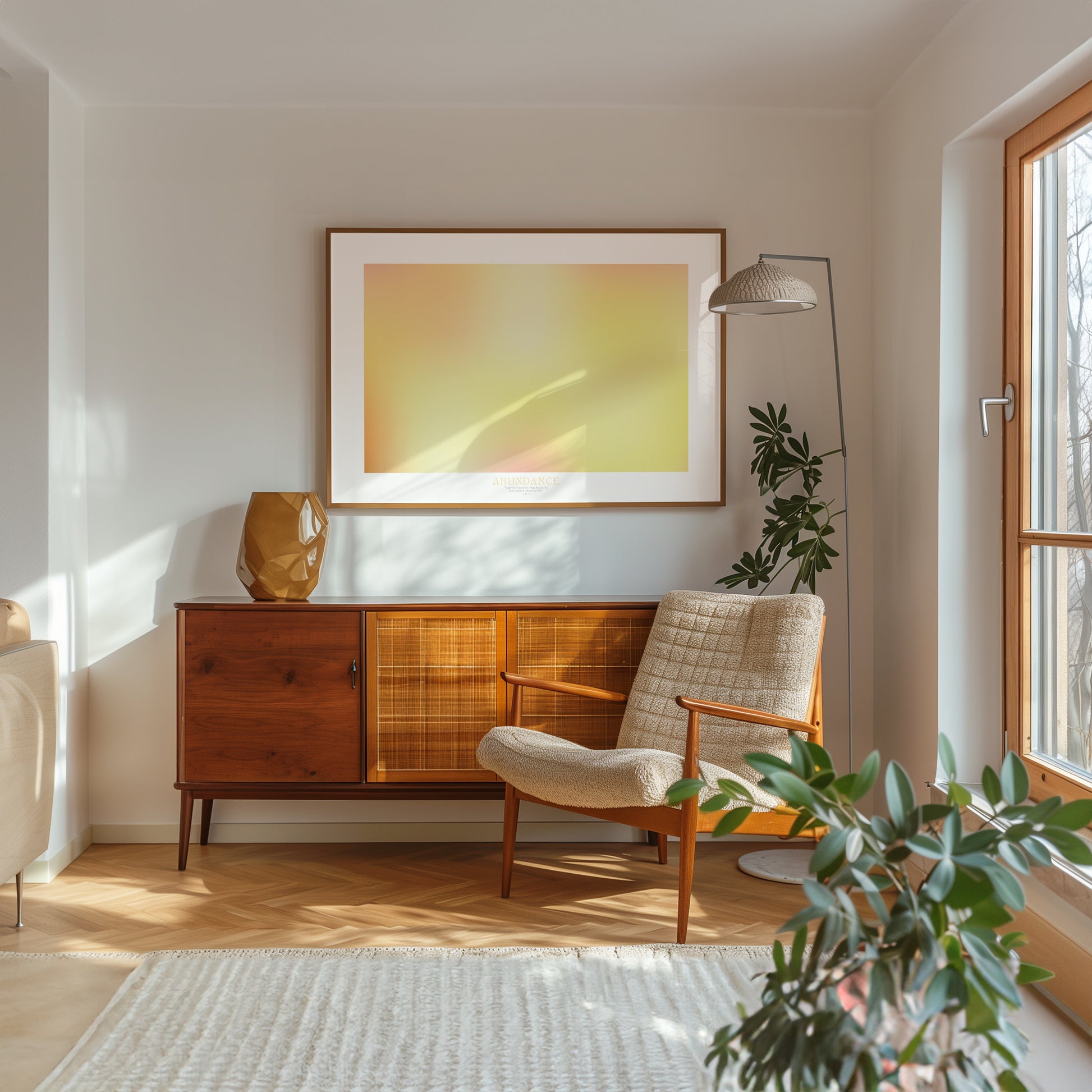 ABUNDANCE – Gerahmtes Wandbild 119 x 84 cm