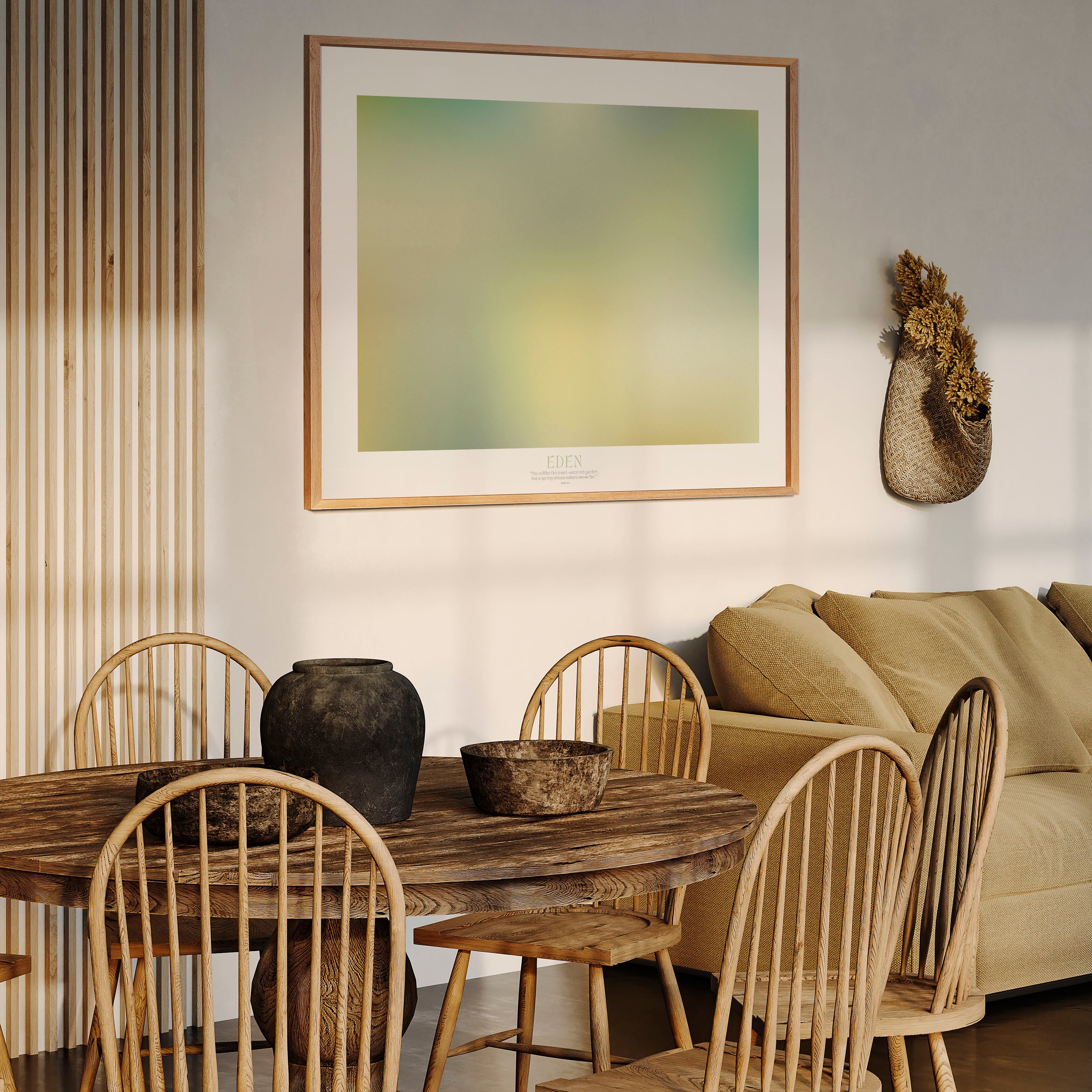 EDEN – Gerahmtes Wandbild 119 x 84 cm