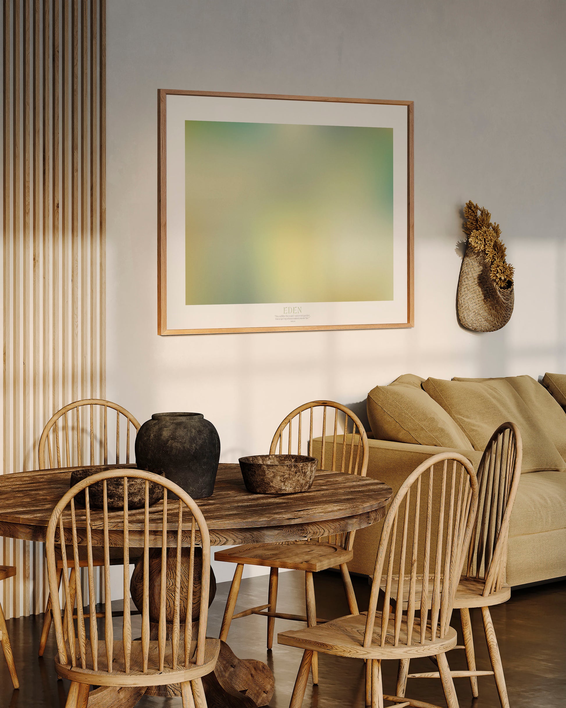 EDEN – Gerahmtes Wandbild 119 x 84 cm
