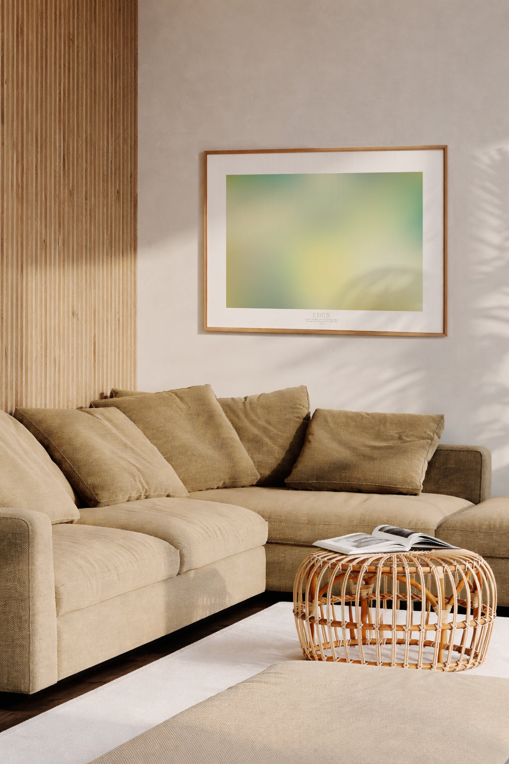 EDEN – Gerahmtes Wandbild 119 x 84 cm