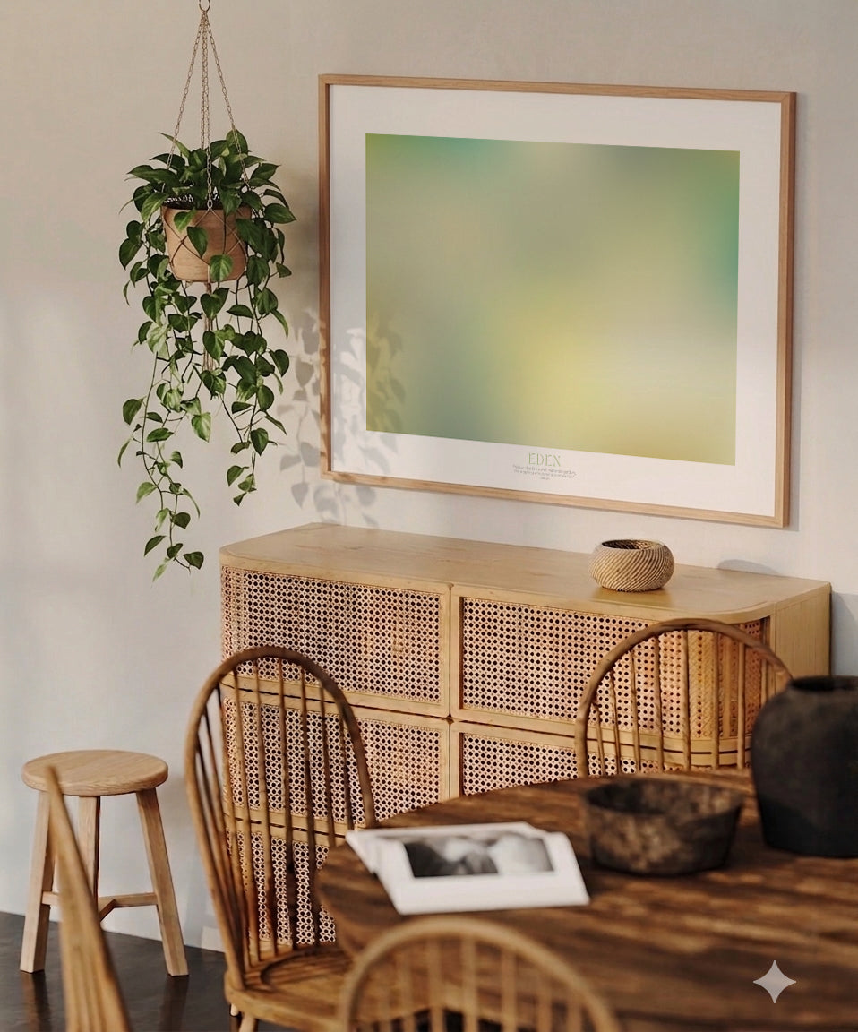 EDEN – Gerahmtes Wandbild 119 x 84 cm