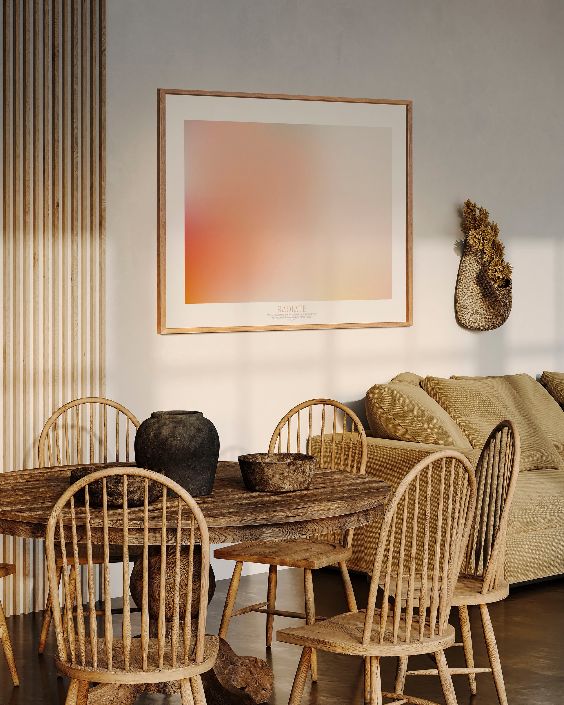 RADIATE – Gerahmtes Wandbild 119 x 84 cm