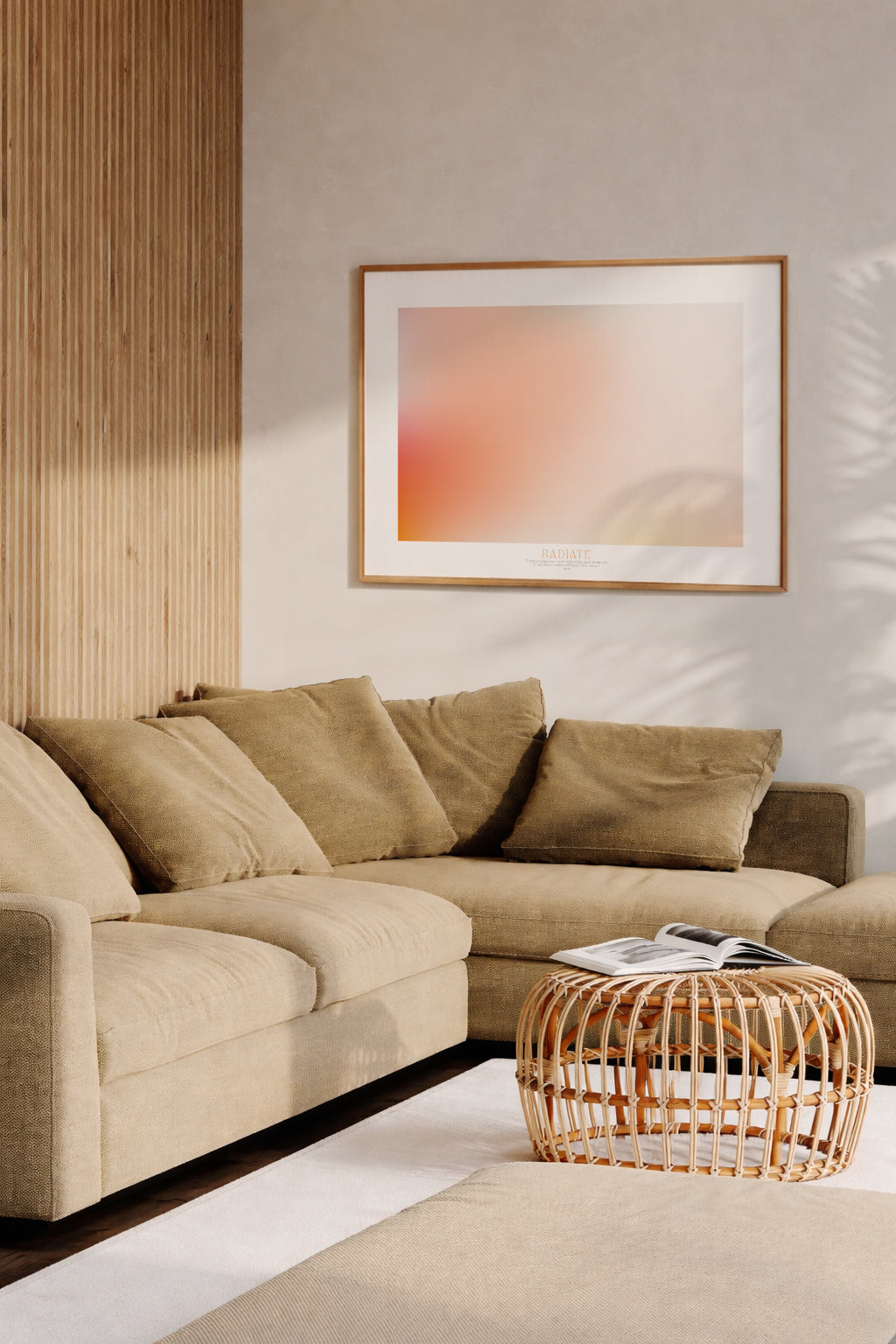 RADIATE – Gerahmtes Wandbild 119 x 84 cm