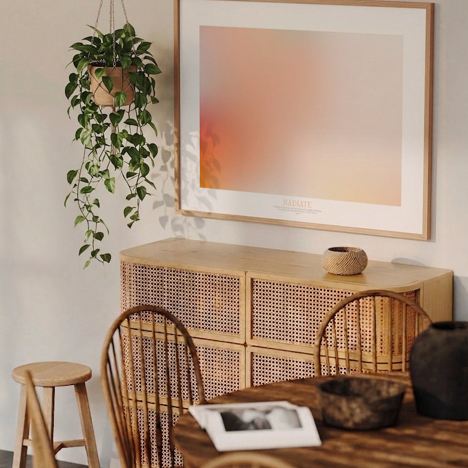 RADIATE – Gerahmtes Wandbild 119 x 84 cm