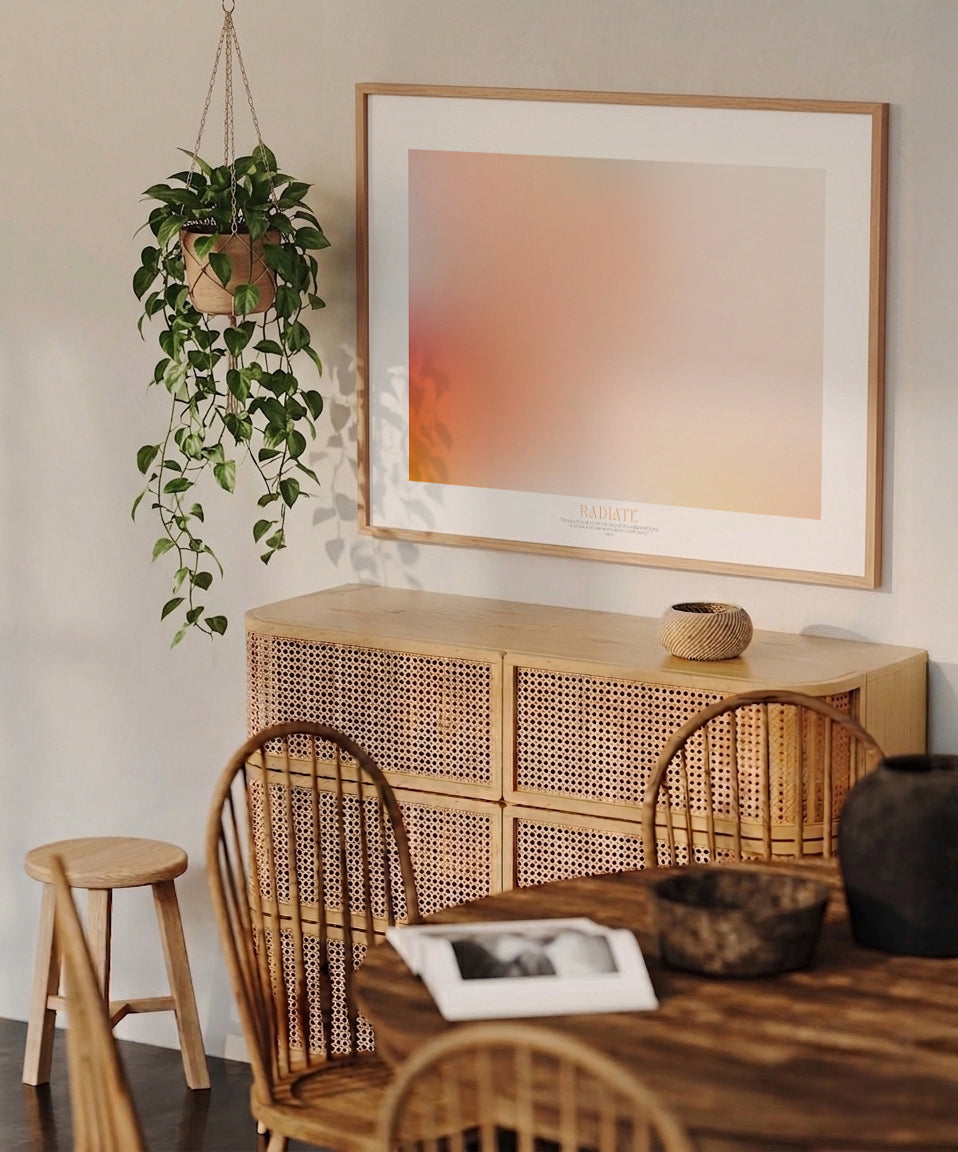 RADIATE – Gerahmtes Wandbild 119 x 84 cm