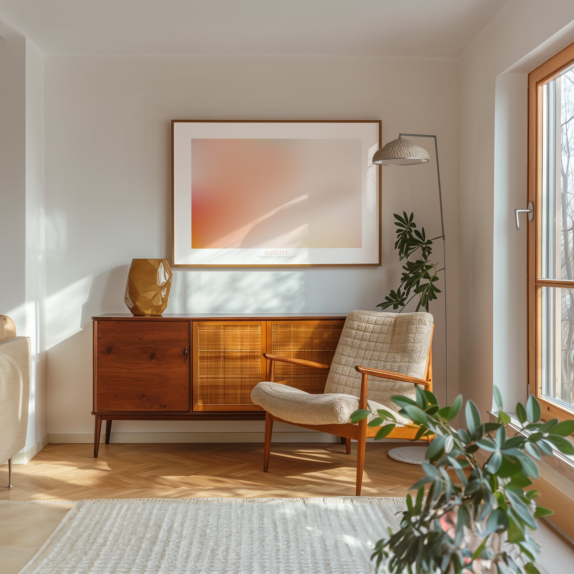 RADIATE – Gerahmtes Wandbild 119 x 84 cm