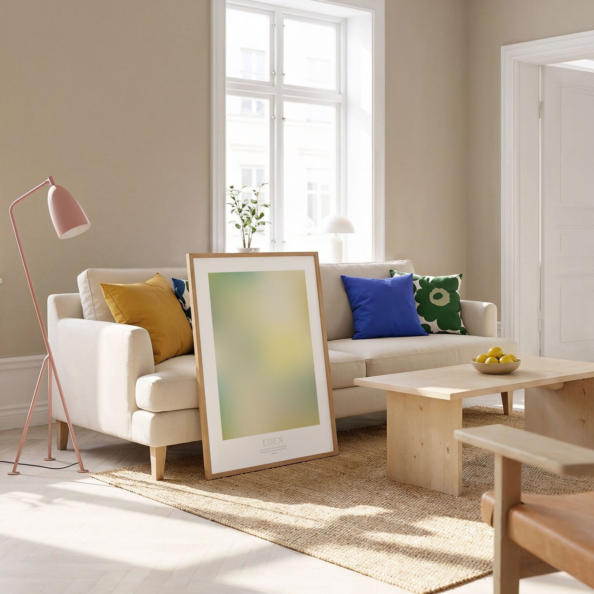 EDEN – Gerahmtes Wandbild 60 x 85cm Hochformat