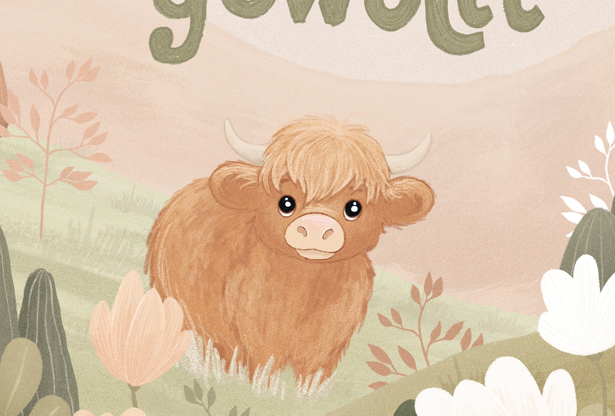 Geliebt, Behütet, Gesegnet, Getragen, Gewollt – Kids Poster A3