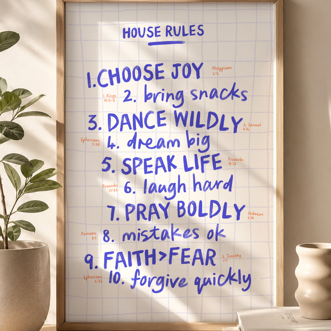 House Rules – Poster 50x70 cm