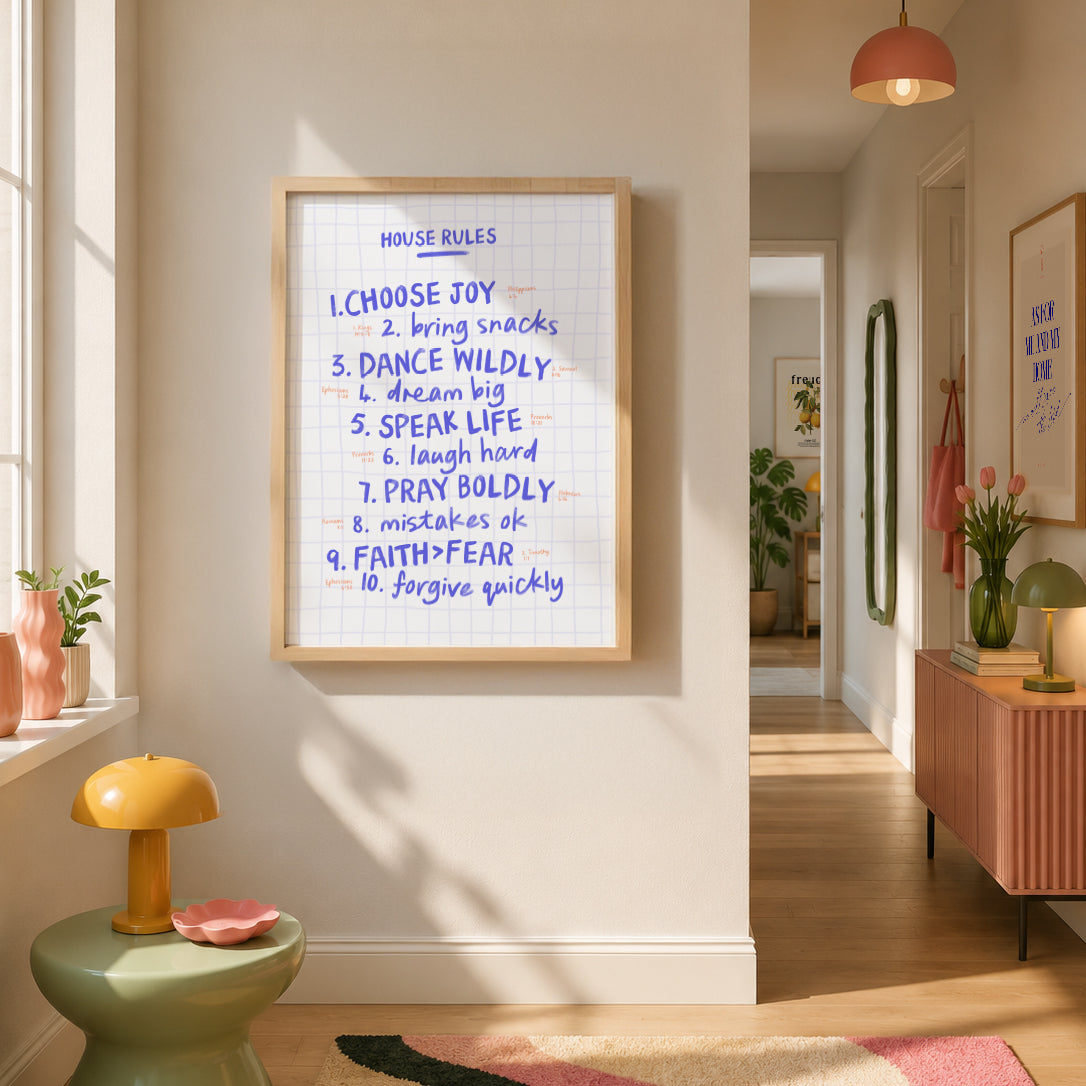 House Rules – Poster 50x70 cm