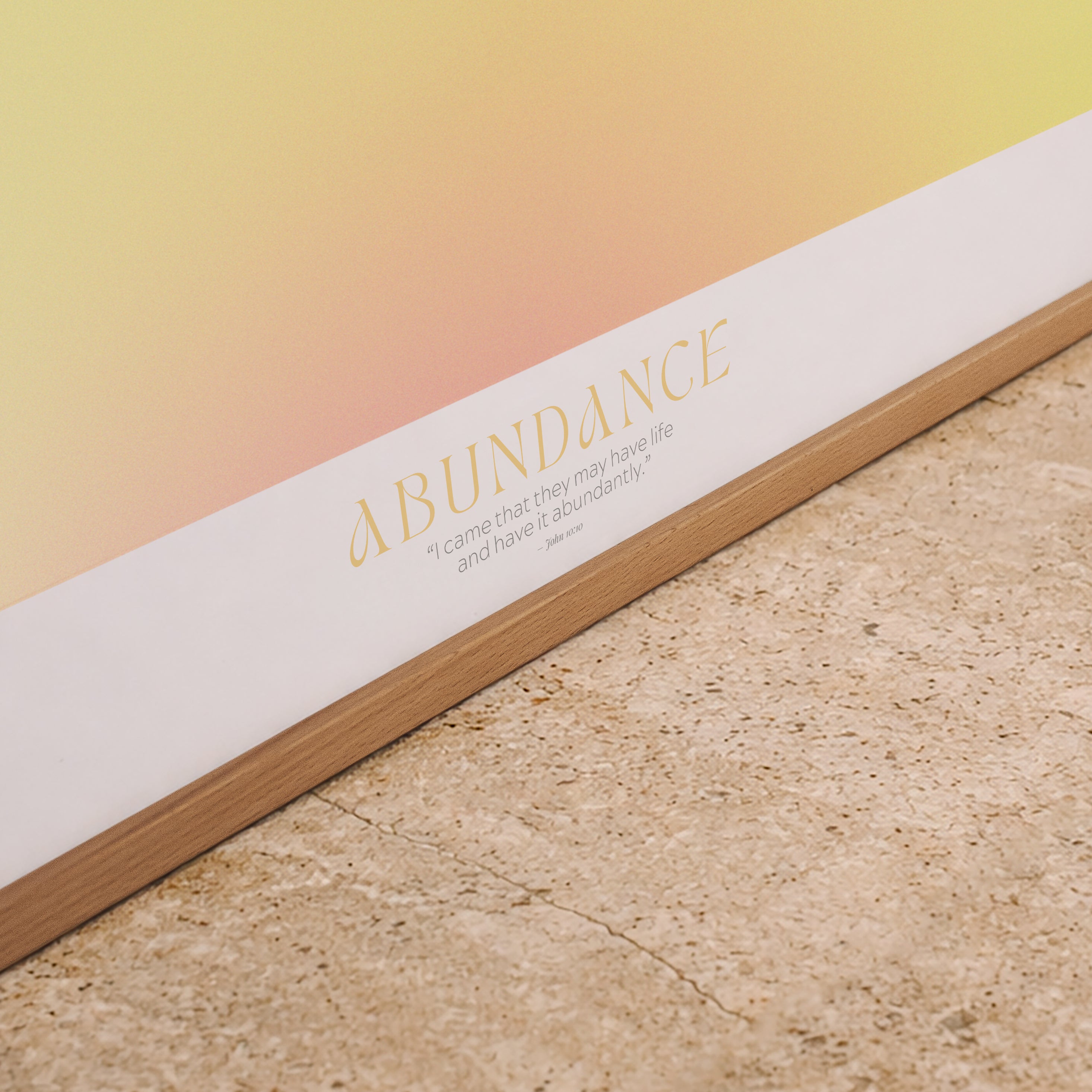 ABUNDANCE – Gerahmtes Wandbild 119 x 84 cm