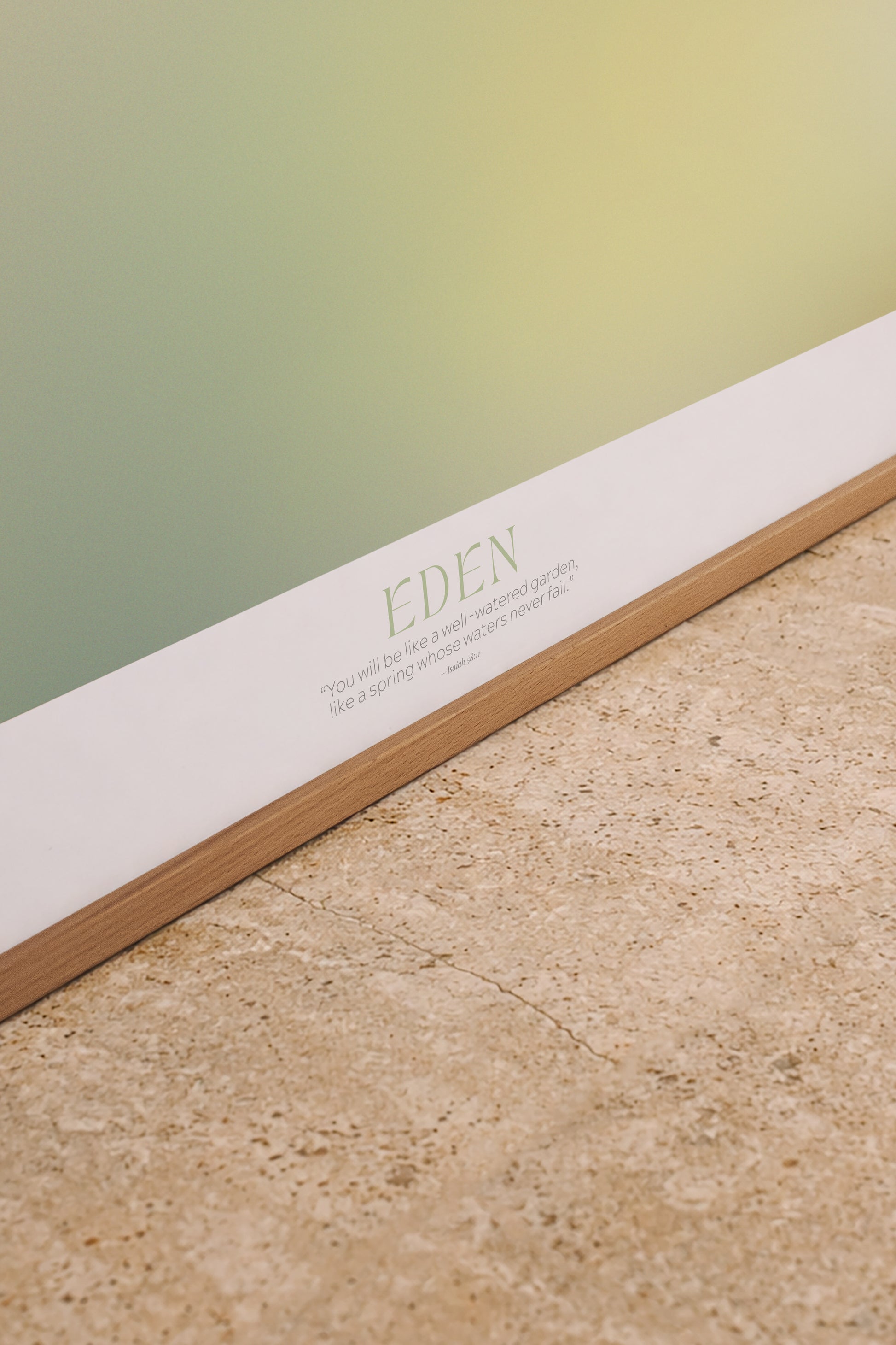 EDEN – Gerahmtes Wandbild 119 x 84 cm
