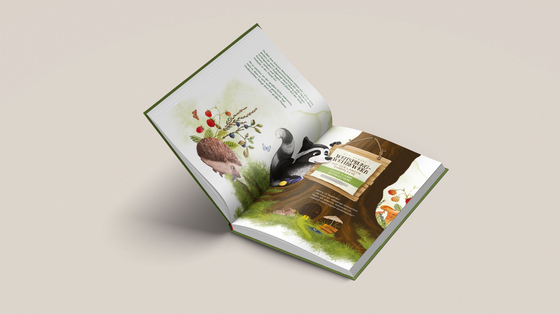 Vom kleinen Waschbären, der nicht aufgab und den großen Sprung wagte